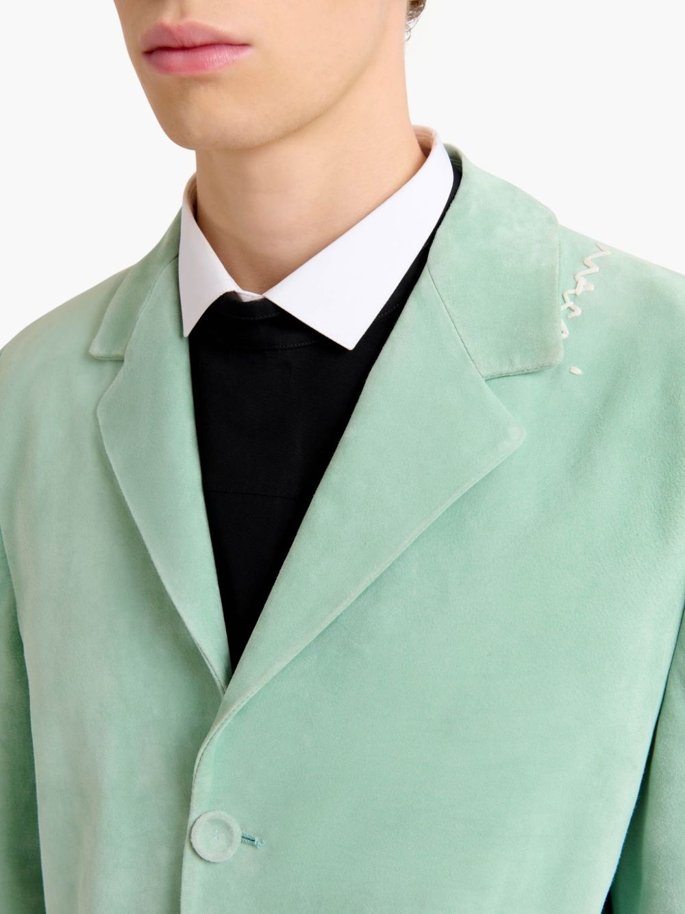 suede blazer - 5