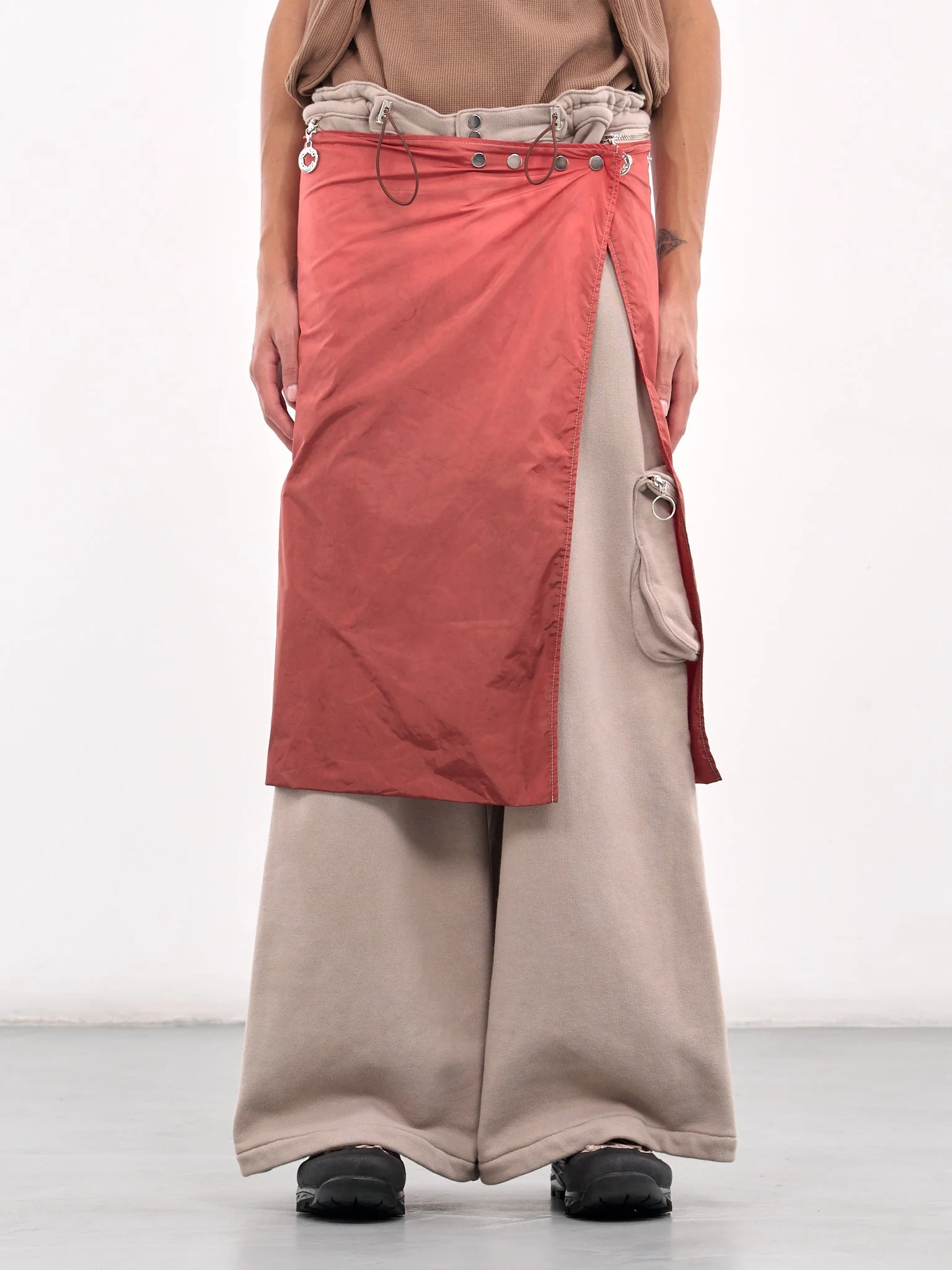 Layered Wrap Trousers - 1