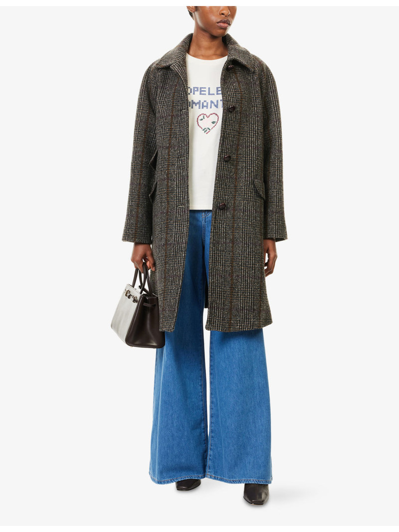 WEEKEND Max Mara Hopeless Romantic Cross-Stitch Cotton-Jersey T-Shirt outlook