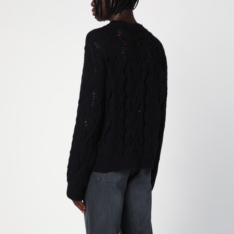 Our Legacy Cable Sonar Black Jumper Men - 2