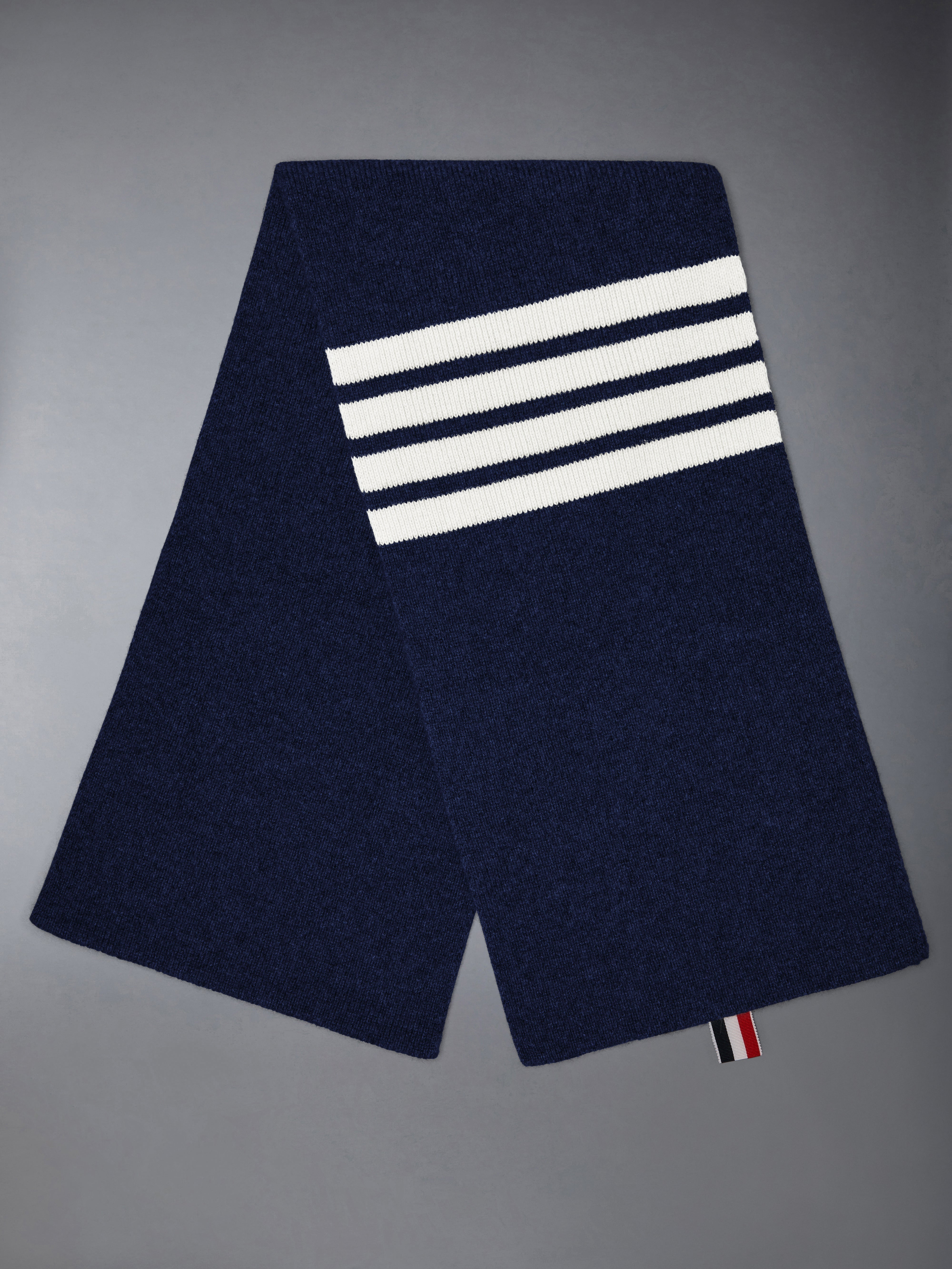 4-Bar stripe cashmere scarf - 2
