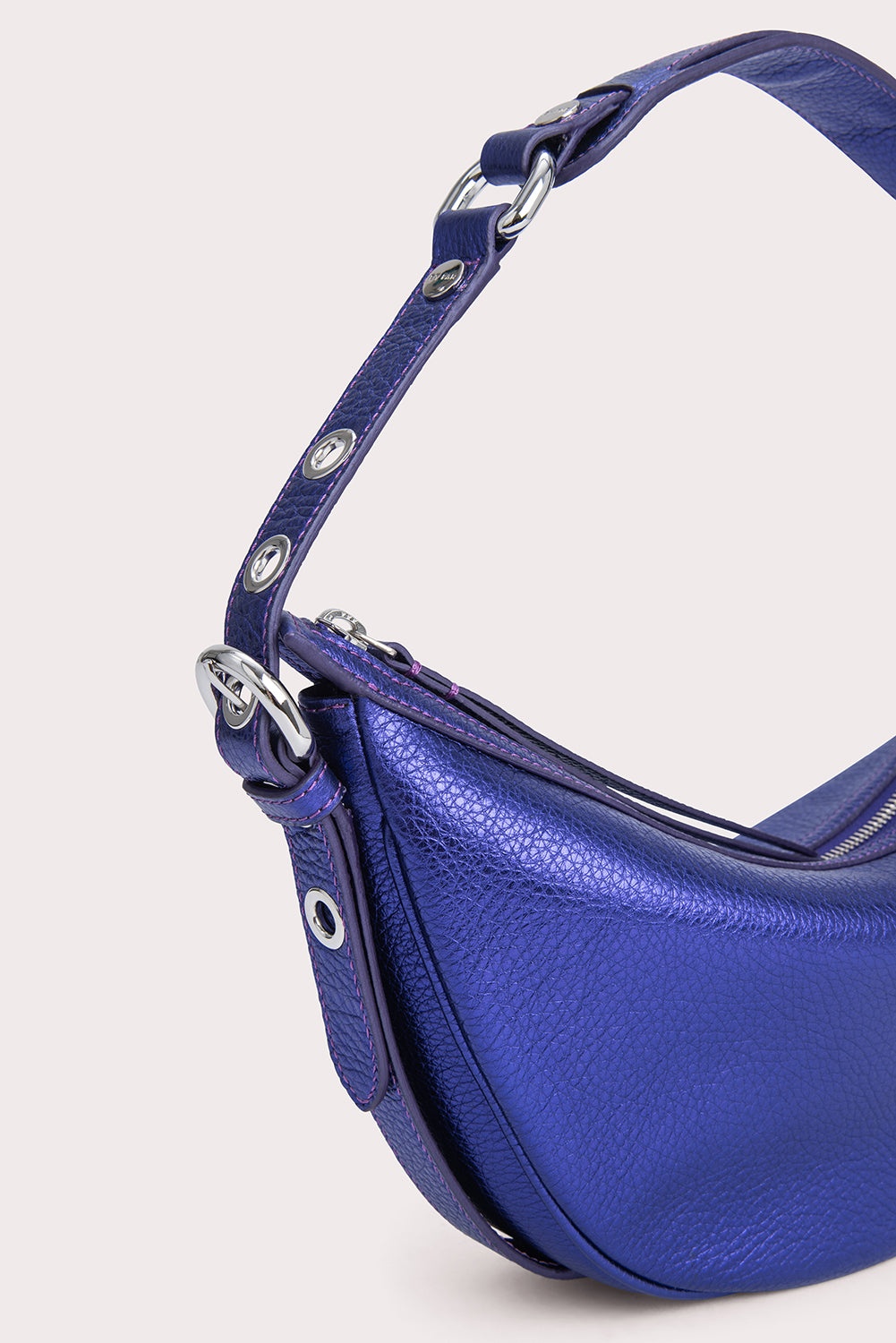 Gib Ultraviolet Metallic Grain Leather - 3