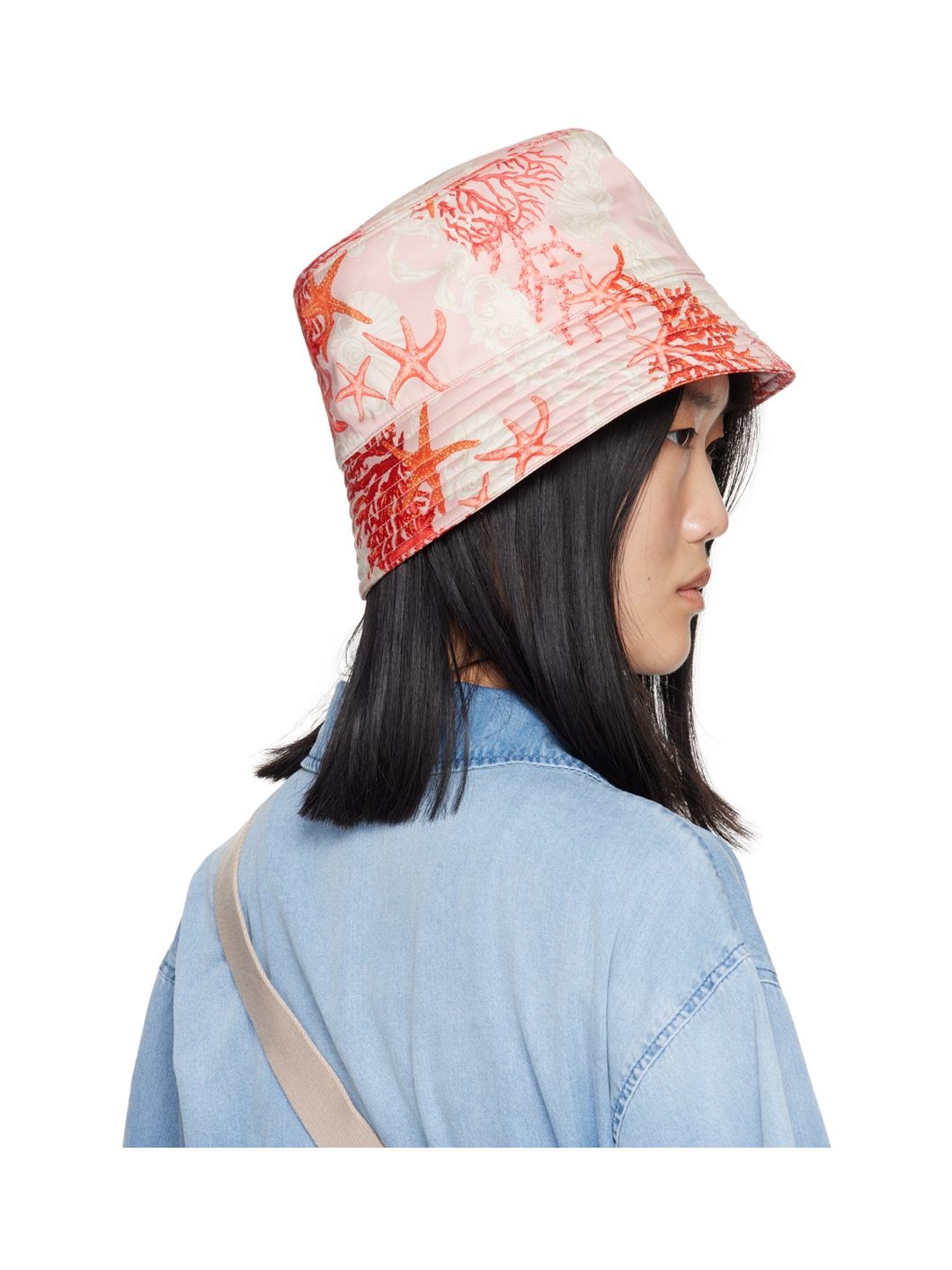 Pink & Red Barocco Sea Bucket Hat - 3