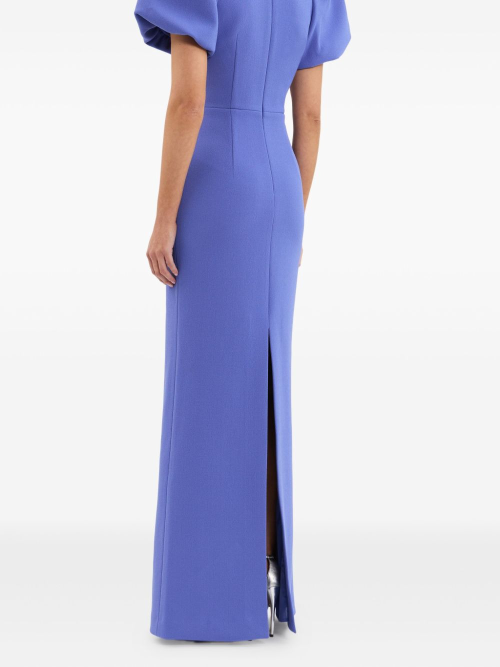 puff-sleeves embellished maxi evening dress - 4