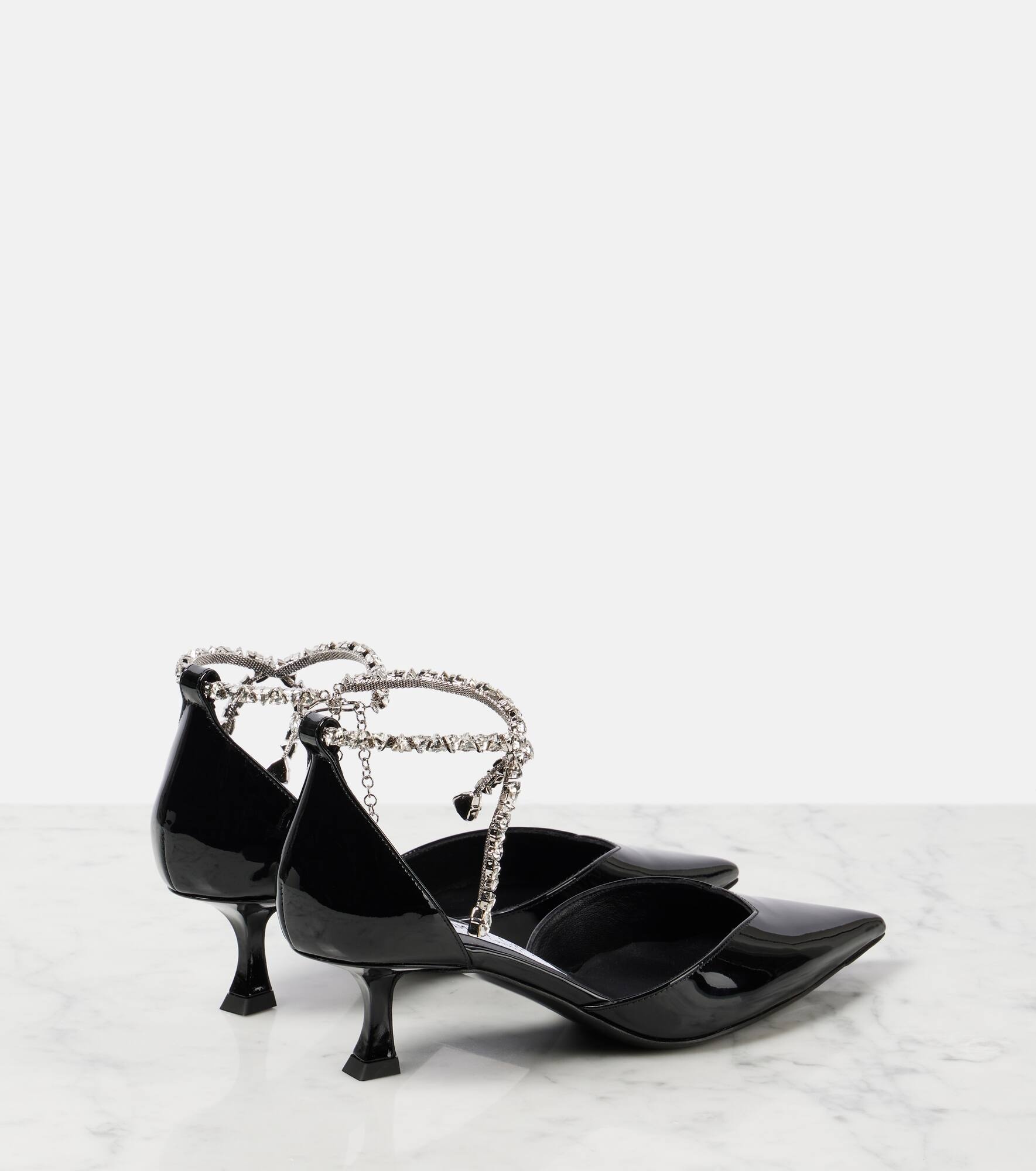 Stevie 30 embellished patent leather pumps - 4