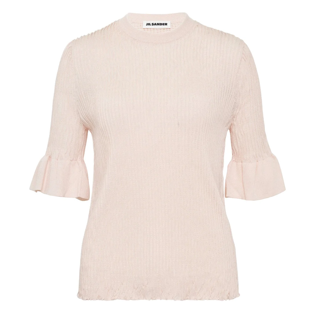 Short Sleeve Superfine Shiny T-Shirt - 1