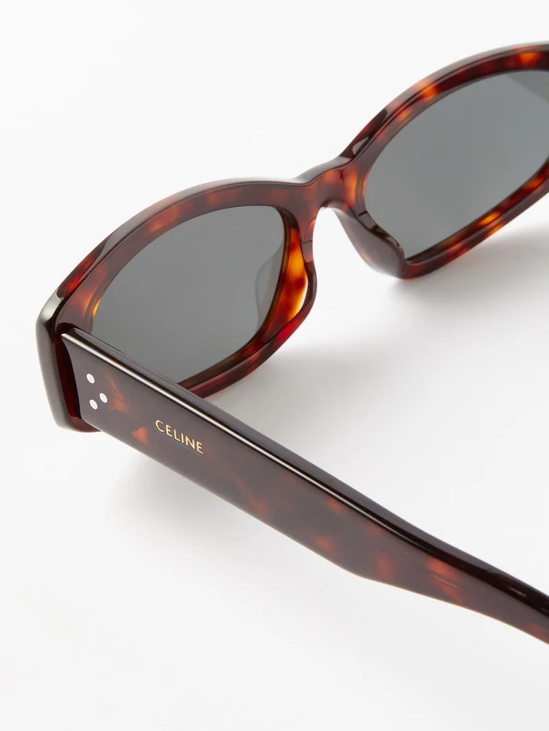 Cat-eye tortoiseshell acetate sunglasses - 5