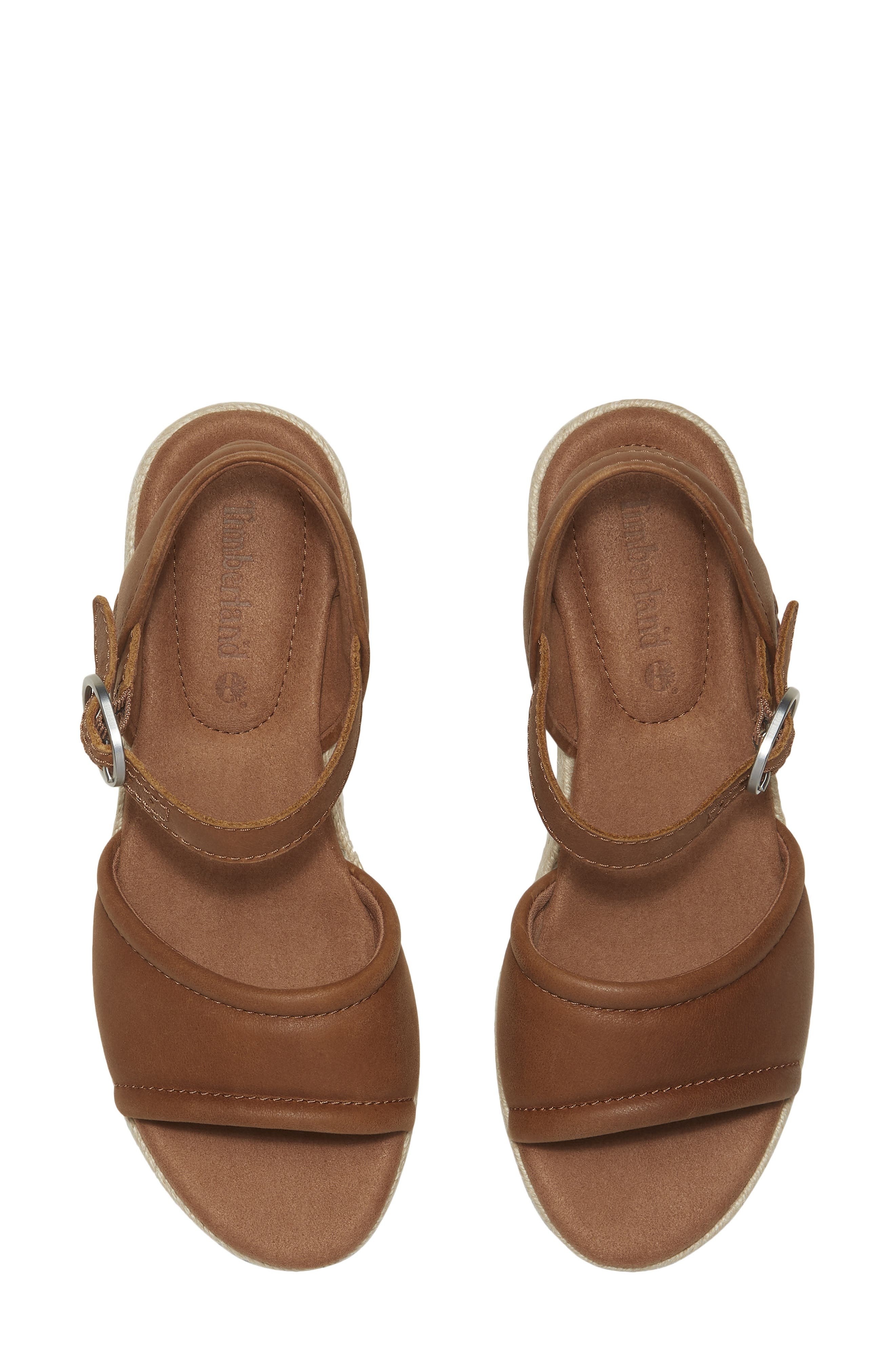 Timberland Santorini Sun Espadrille Sandal in Rust Full Grain at Nordstrom - 4