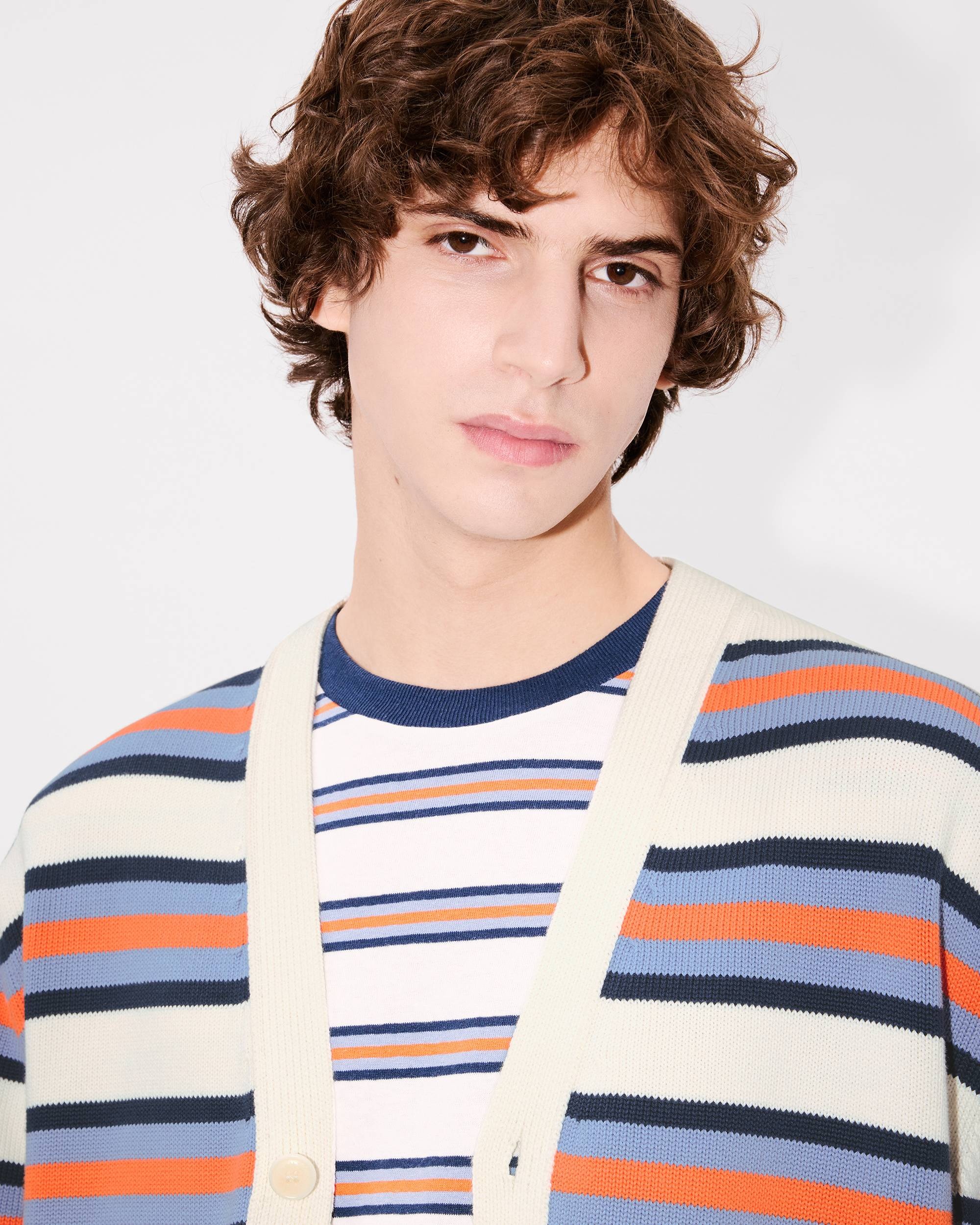 'KENZO Coast Lines' genderless cardigan in cotton - 12