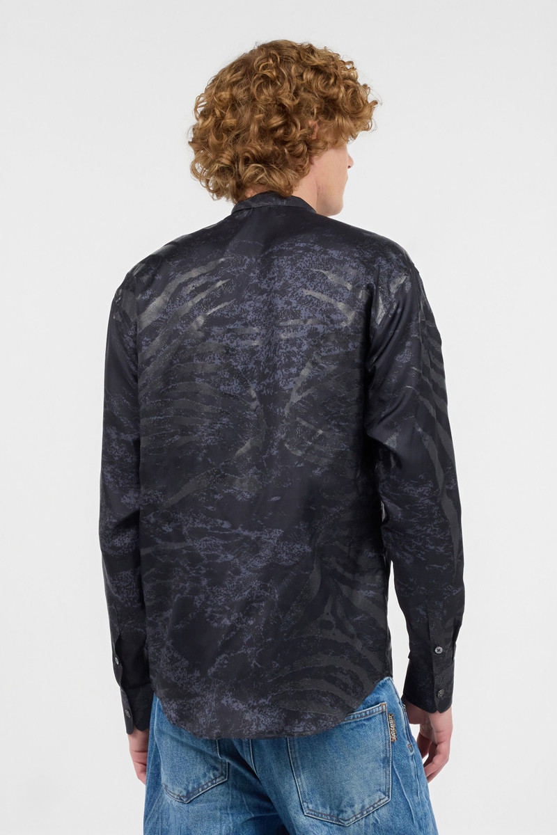 Animal-Print Silk Shirt 4