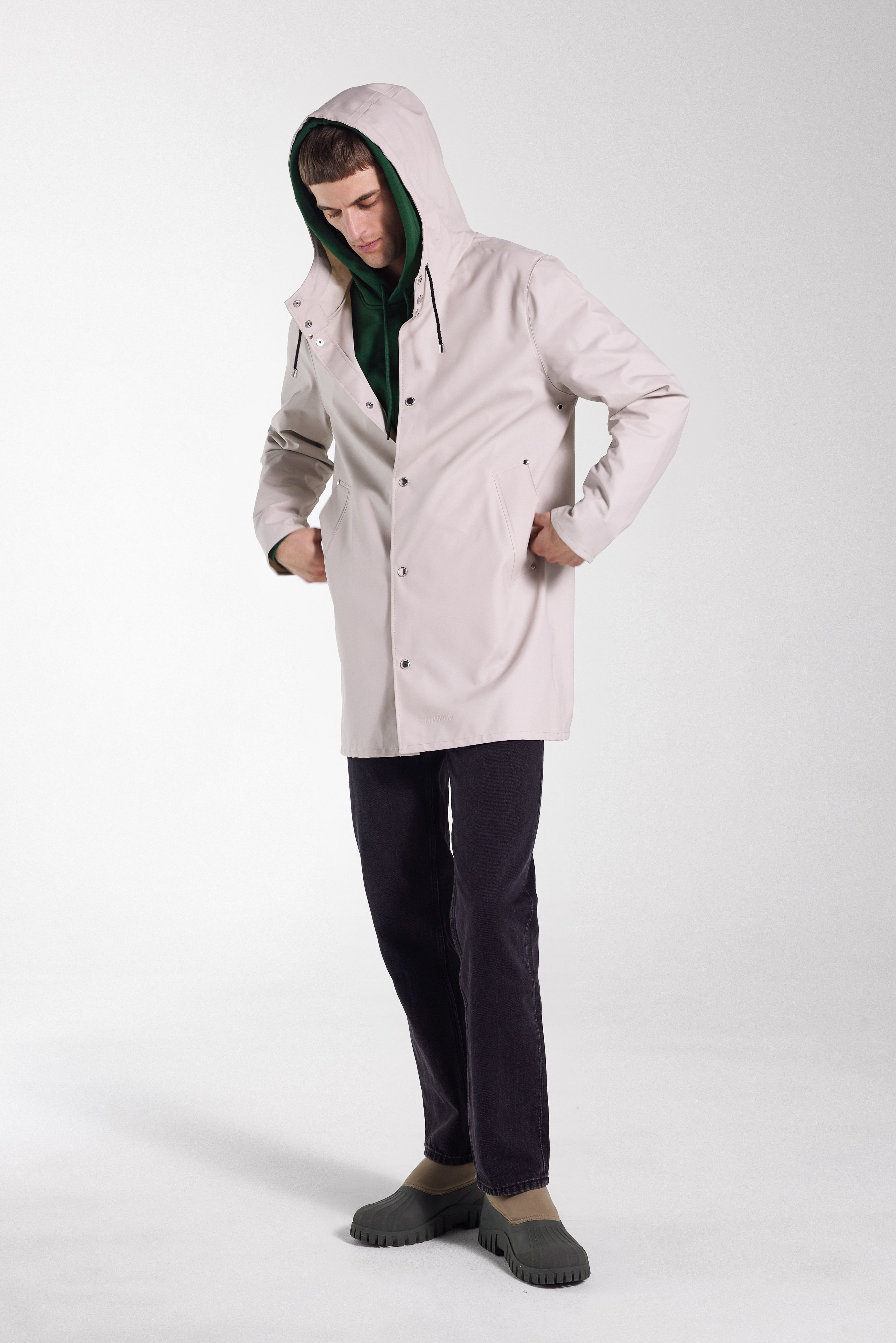 Stockholm Lightweight Raincoat Light Sand - 6