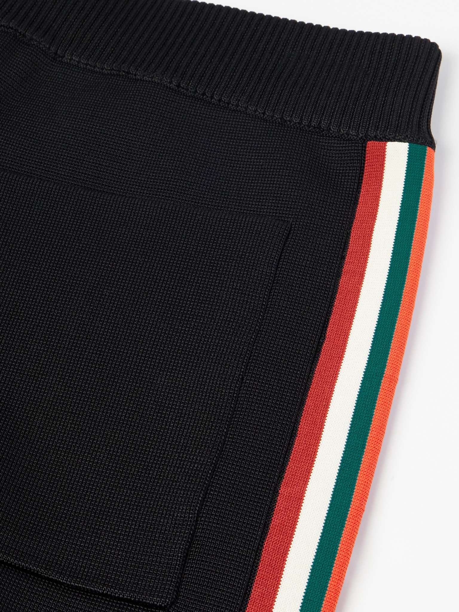 Tide Straight-Leg Striped Knitted Track Pants - 4