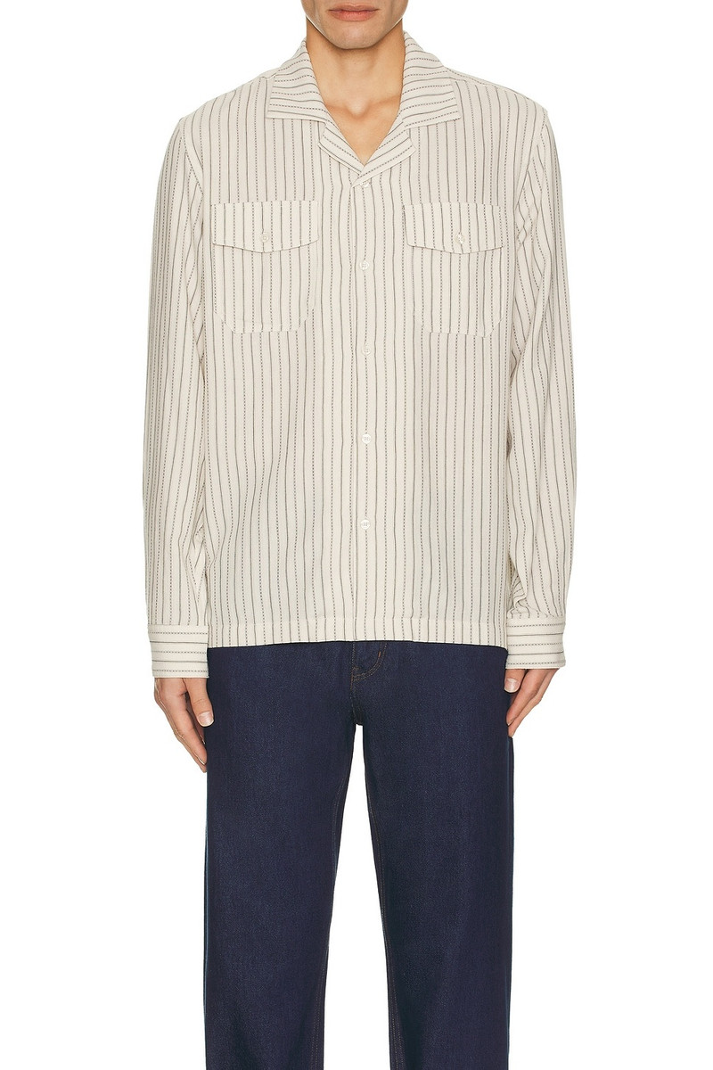 SATURDAYS NYC Marco Brushed Long Sleeve Shirt outlook