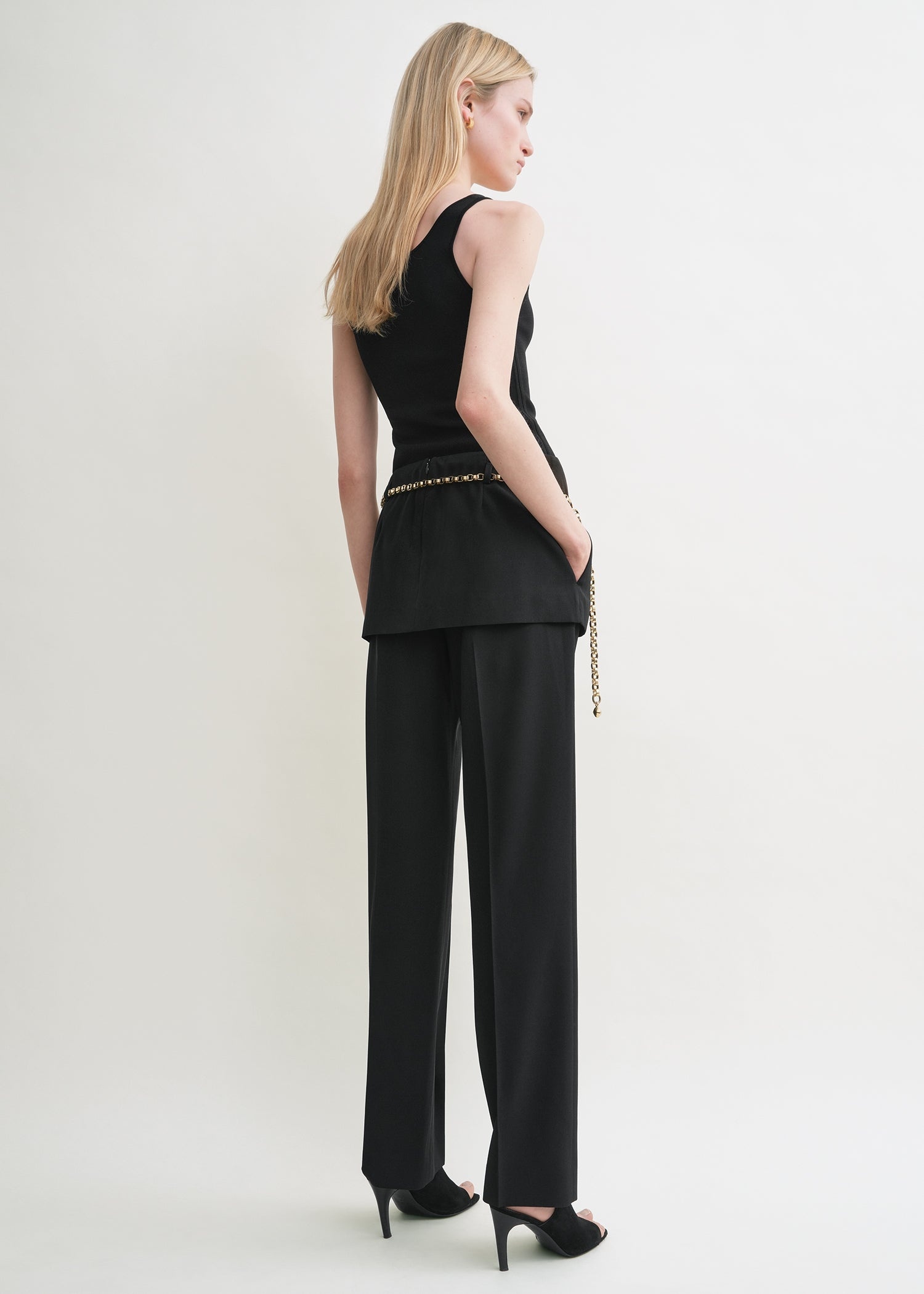 Skirt trousers black - 4