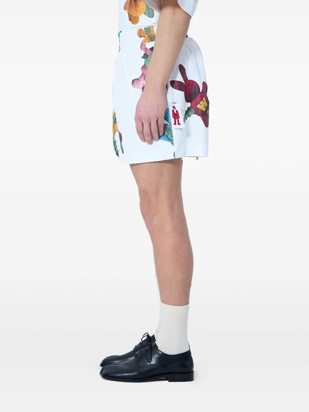 teddy bear-print shorts - 1