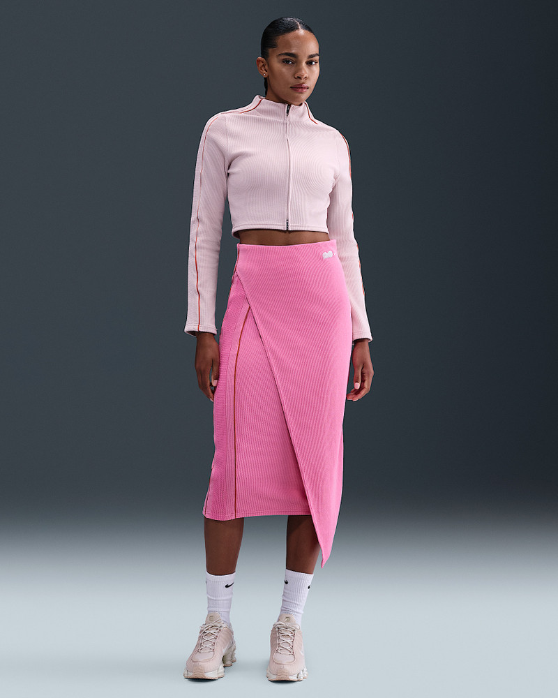 Naomi Osaka Women's High-Waisted Ribbed Maxi Skirt 1