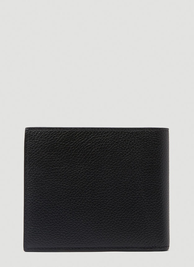Bi-Fold Logo Wallet in Black - 3