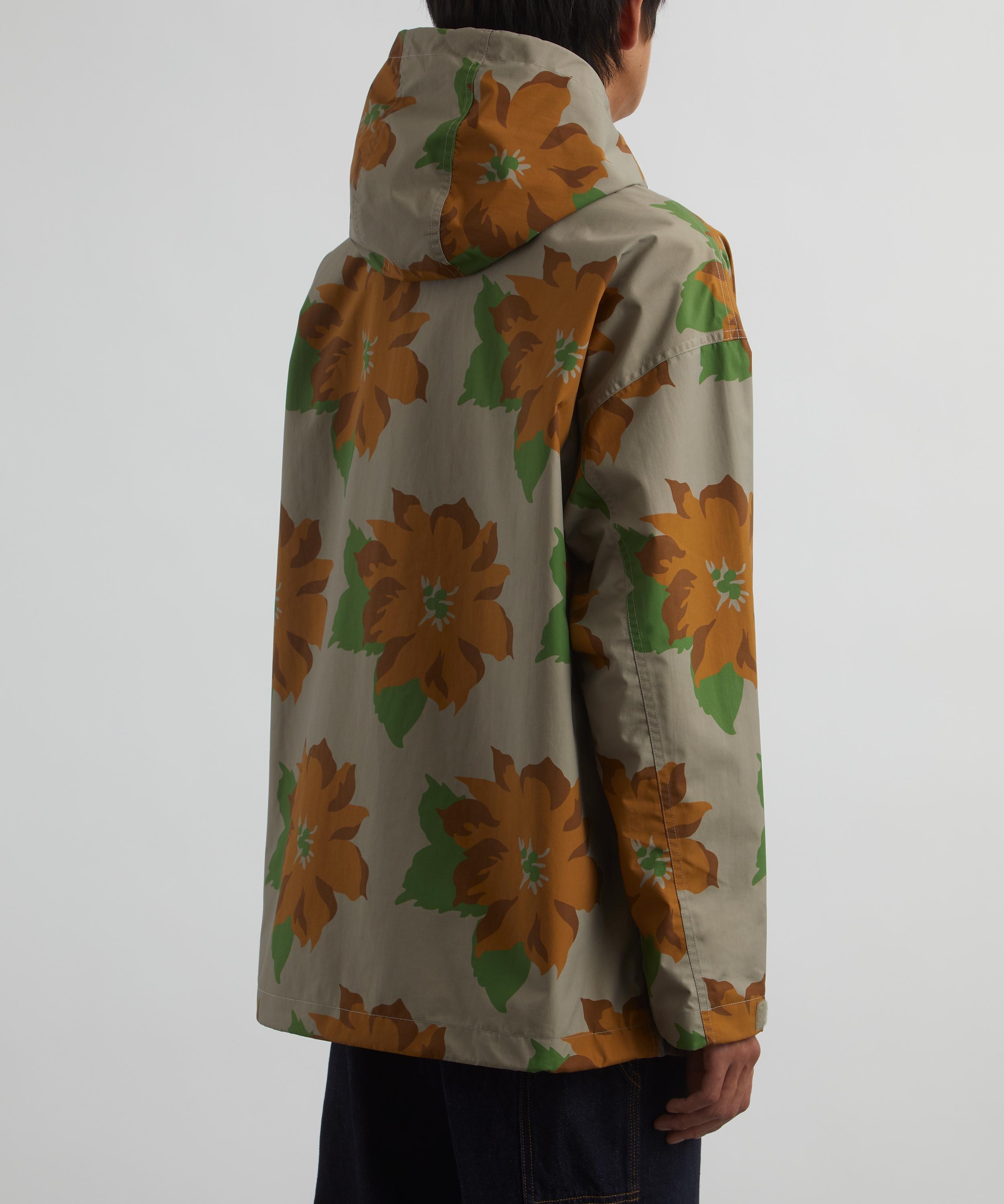 Nylon Floral Hooded Jacket - 4