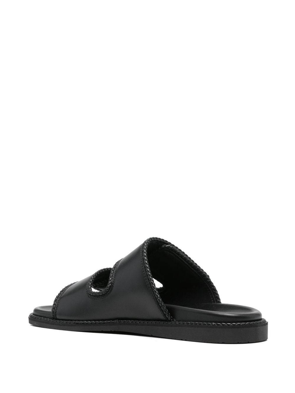 braided leather sandals - 3