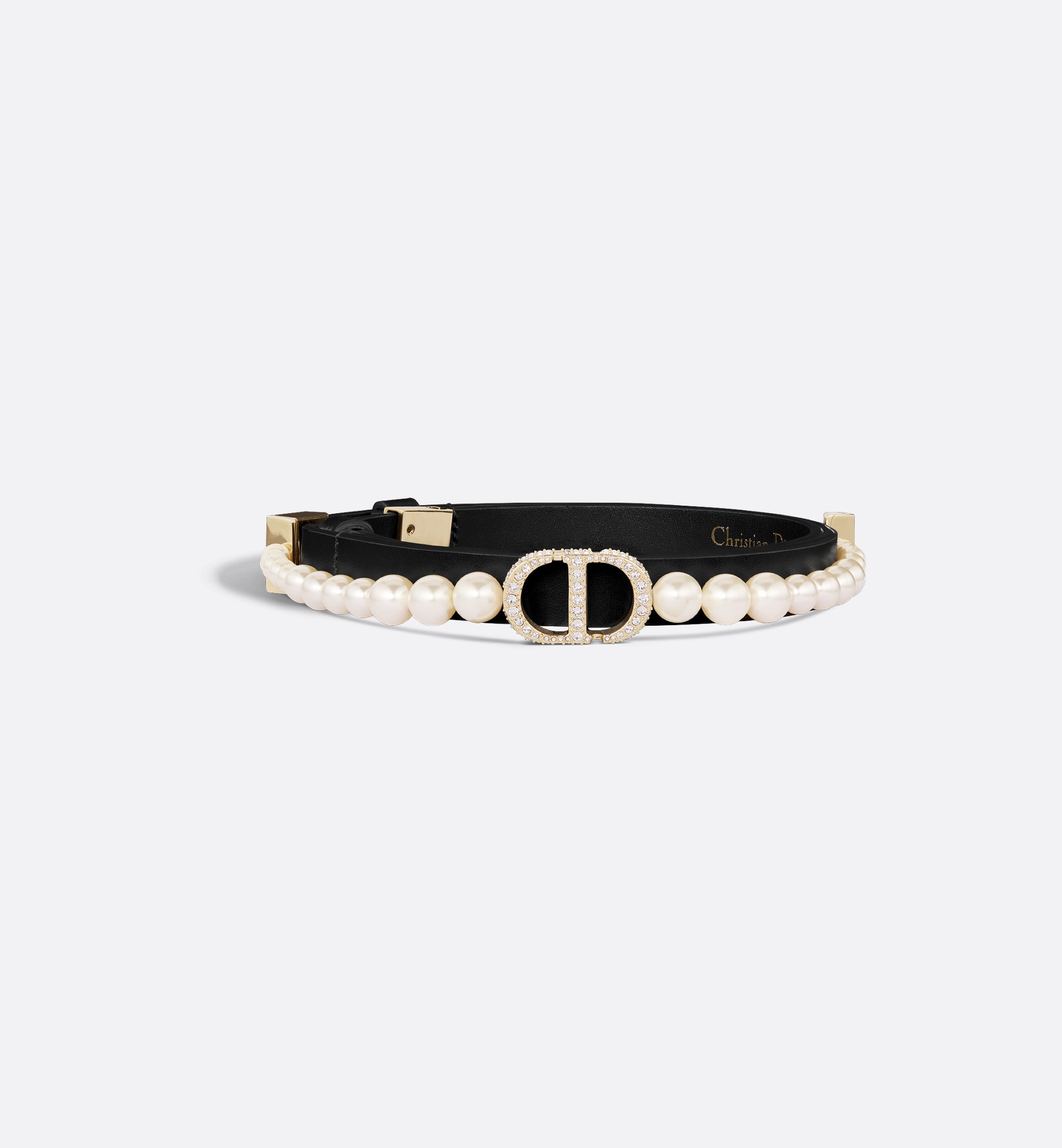 【パールが可愛い♪】Dior 30 Montaigne ベルト Dior 30 Montaigne Pearls Belt | dior | REVERSIBLE