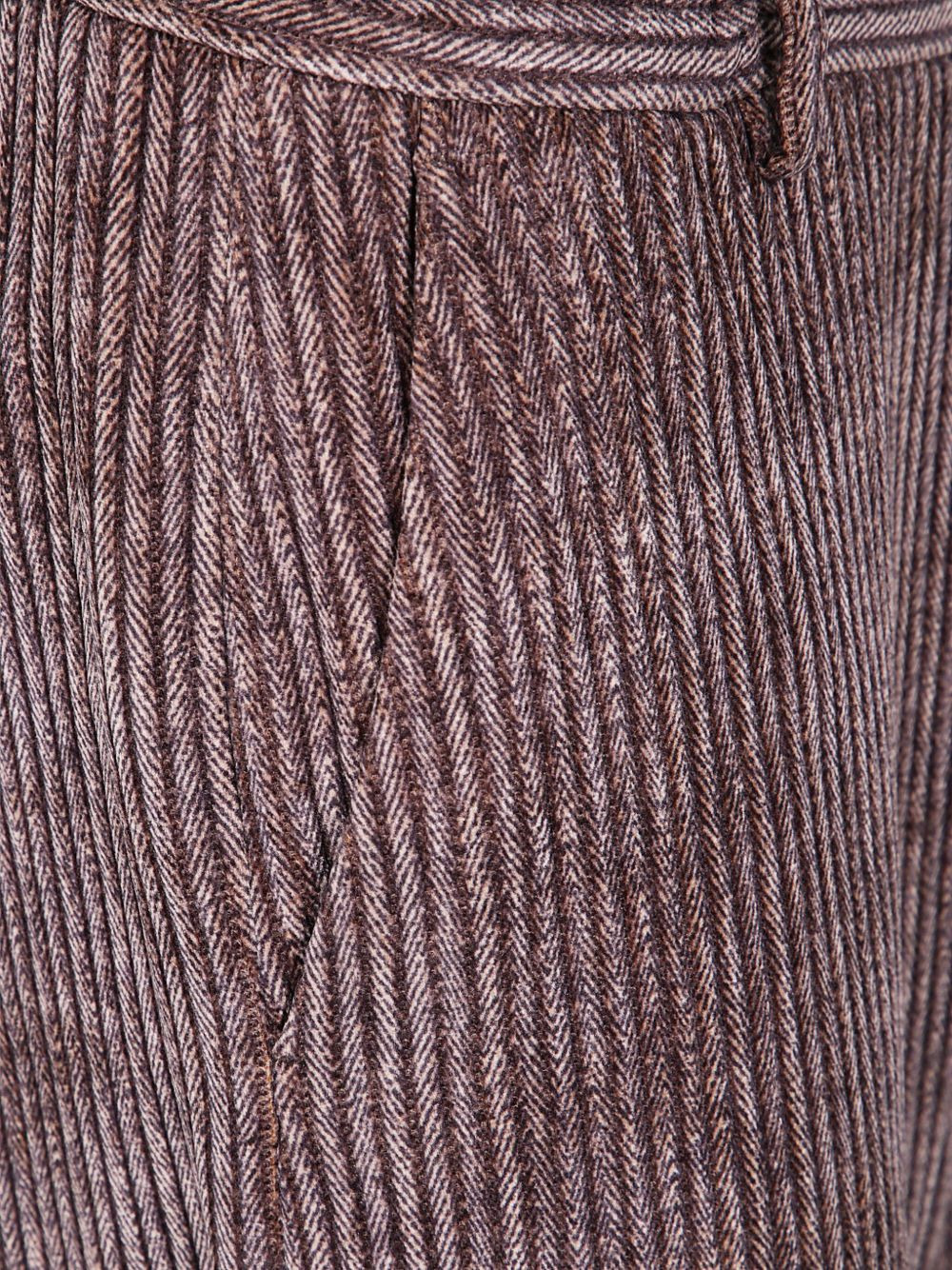 corduroy-striped straight-leg trousers - 3