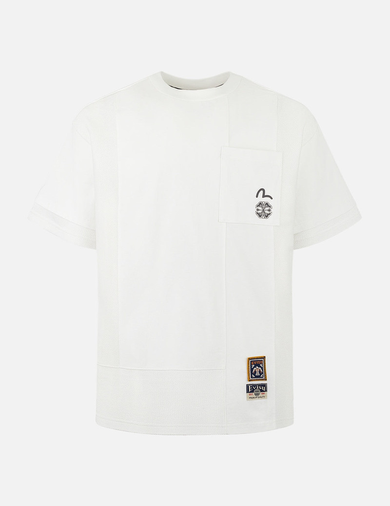 Multi-print and Fabric Blocking Relax Fit T-shirt 1