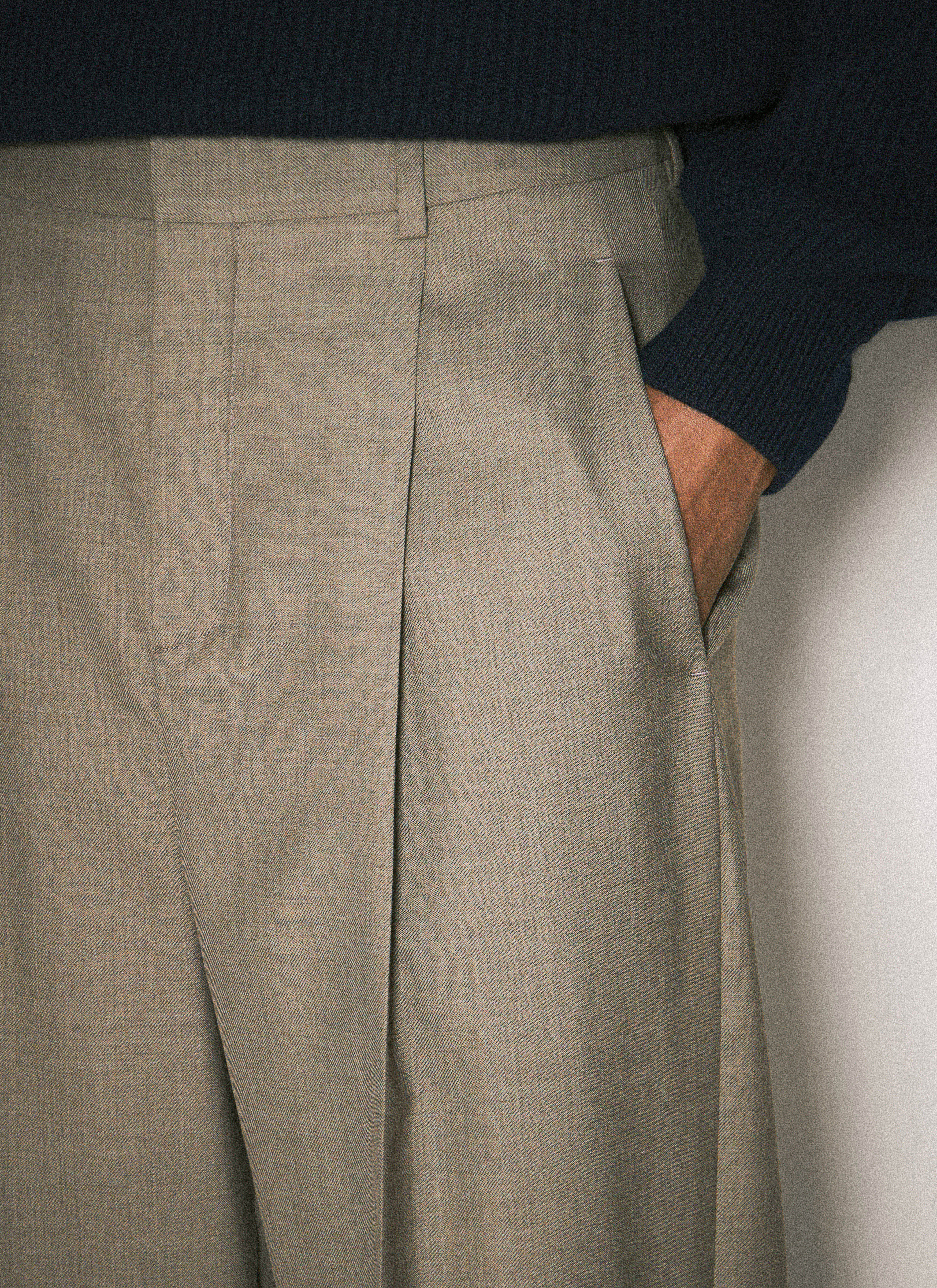Wool Tailored Pants - 3