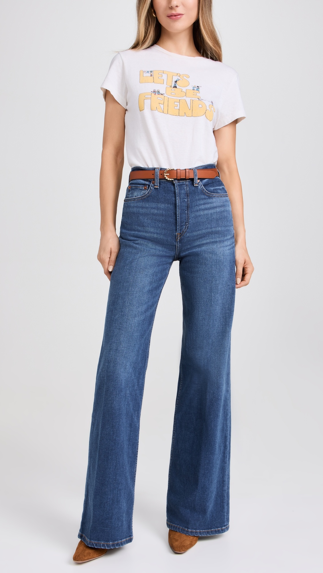 70s Ultra High Rise Wide Leg Jeans - 4