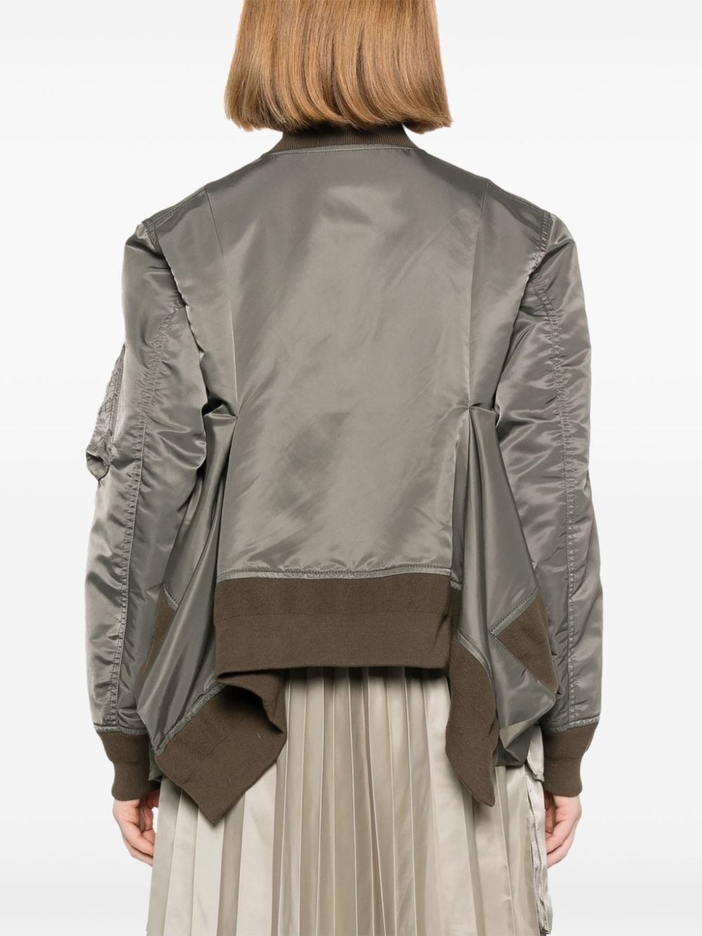 draped bomber jacket - 4