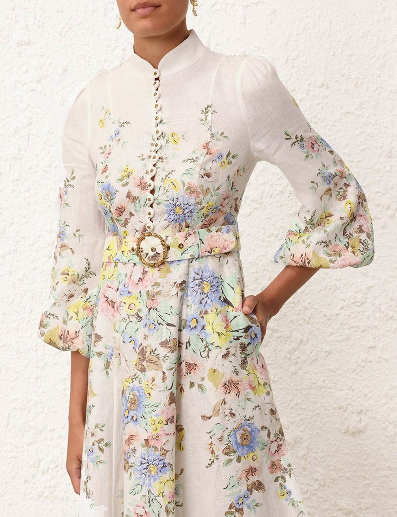 MATCHMAKER BUTTONED MIDI DRESS 5