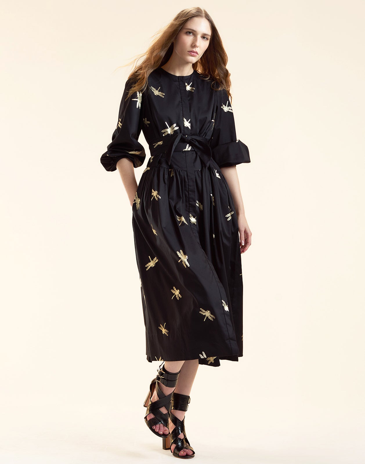 Evermore Cotton Sateen Shirt Dress - 5