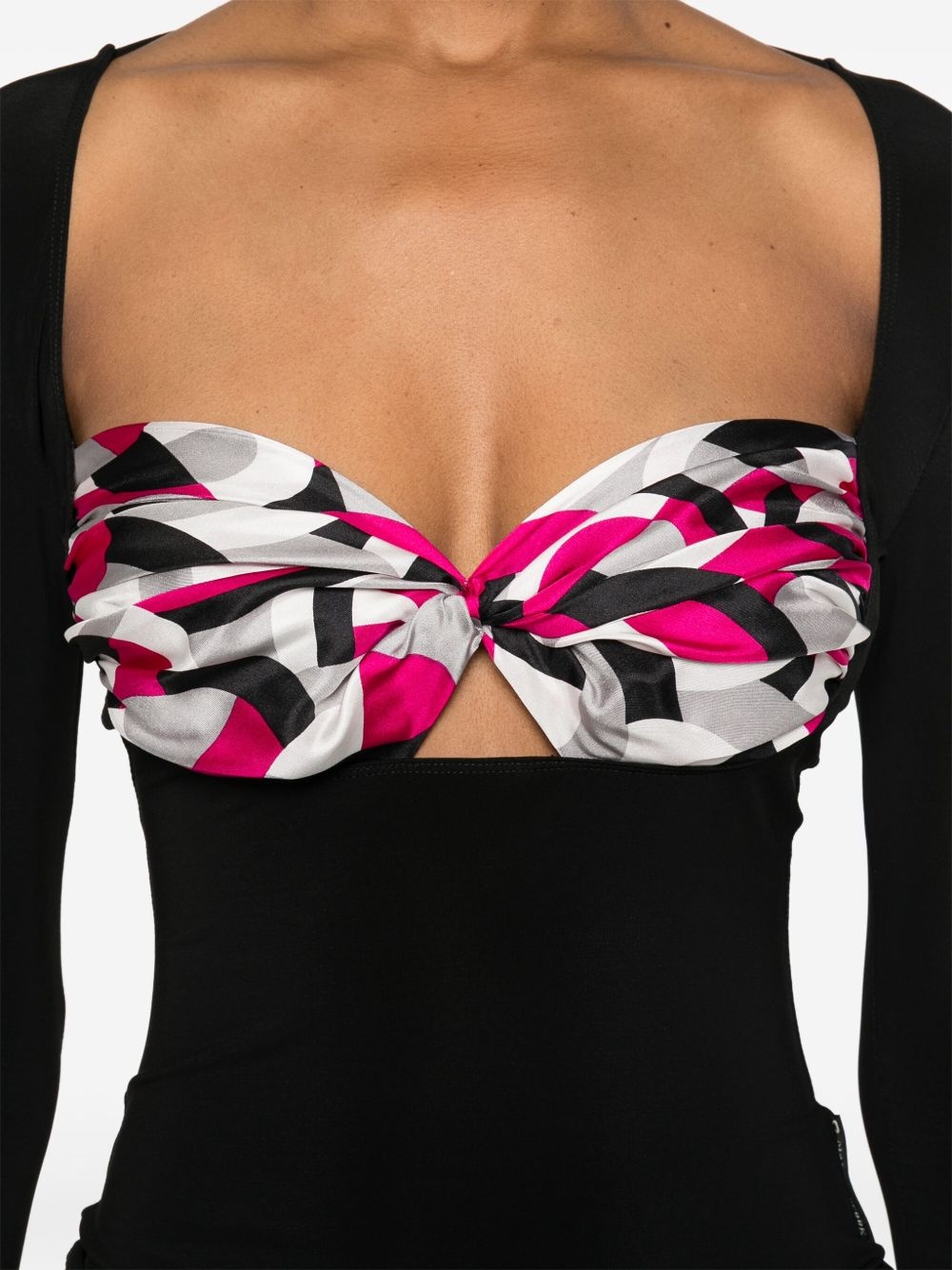 scarf-detailing blouse - 5