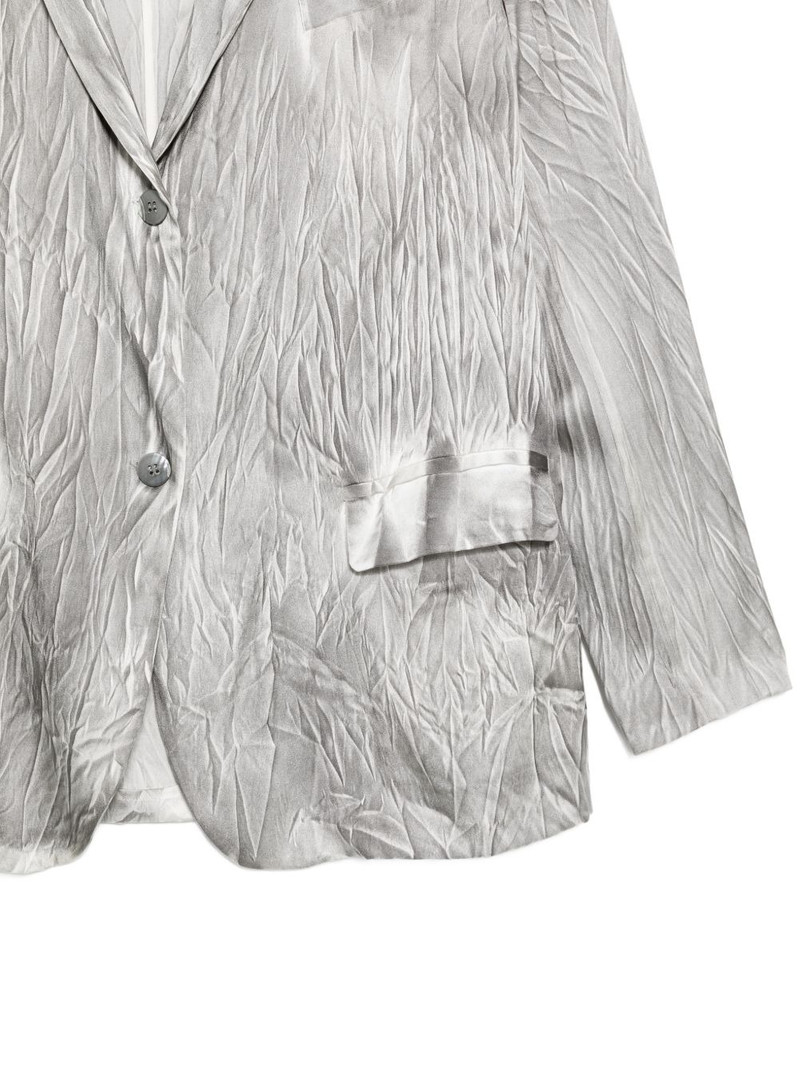 crinkled-finish single-breasted jacket 3