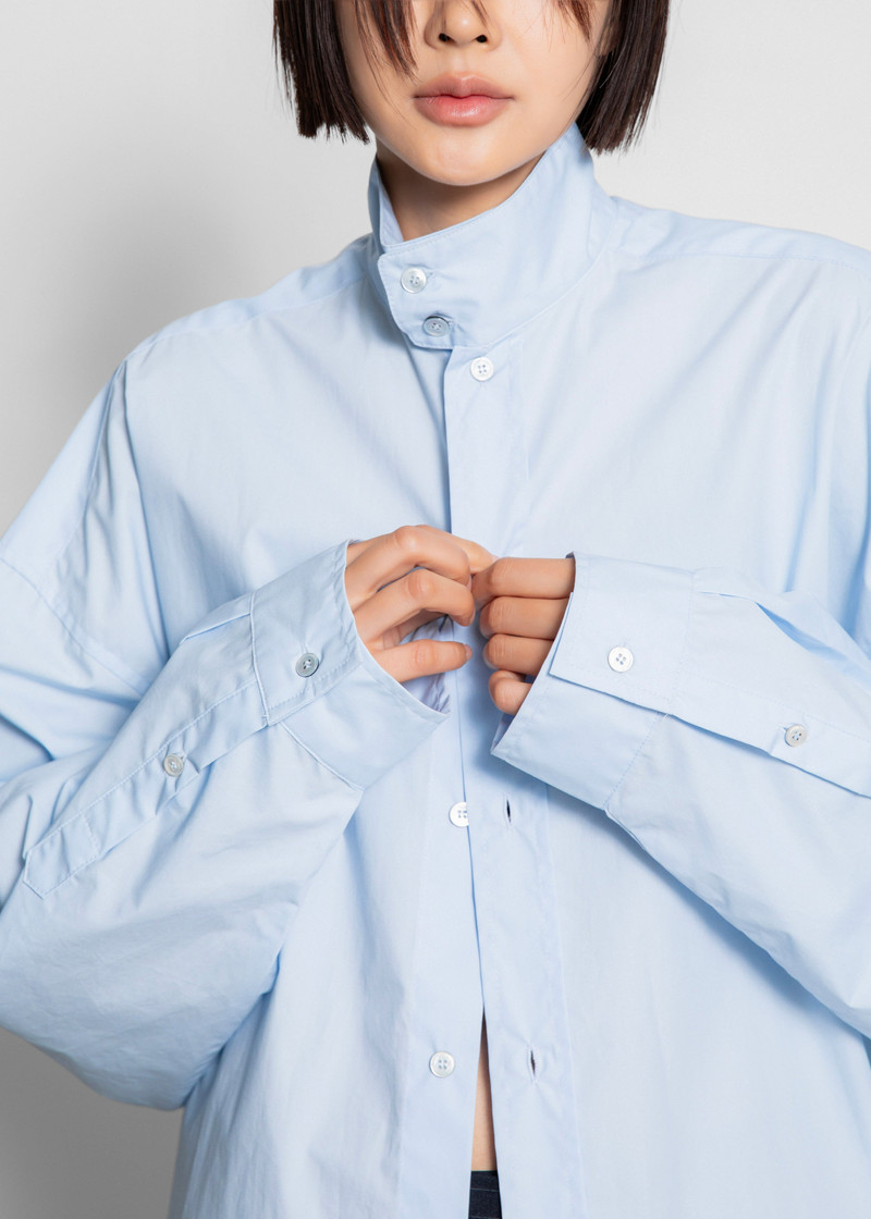 Riken Oversized Shirt - Sky Blue 10