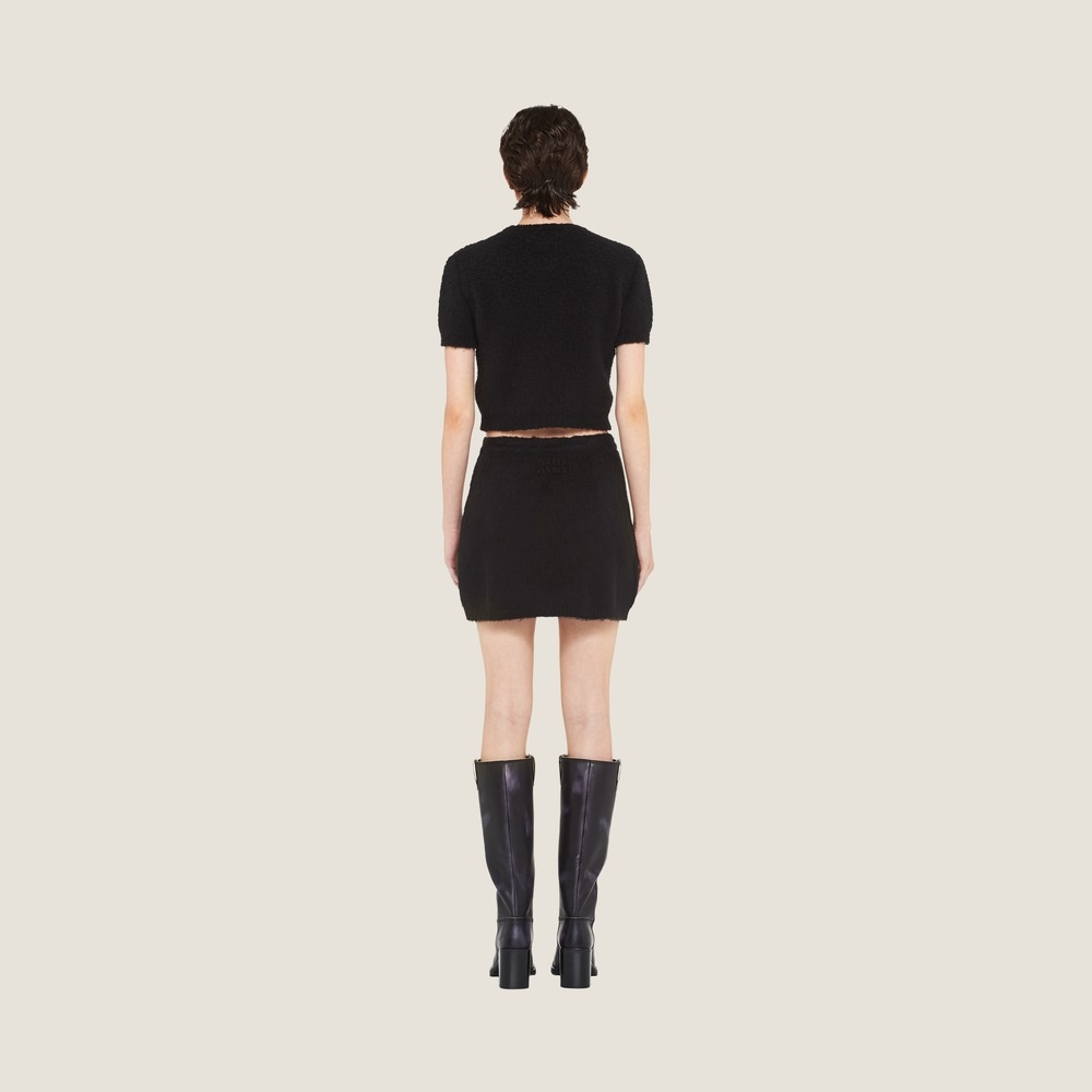 Bouclé miniskirt - 2