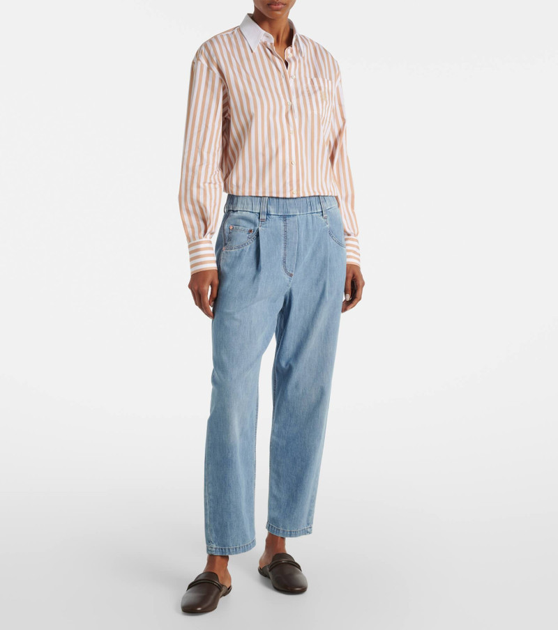 Brunello Cucinelli High-rise straight jeans outlook