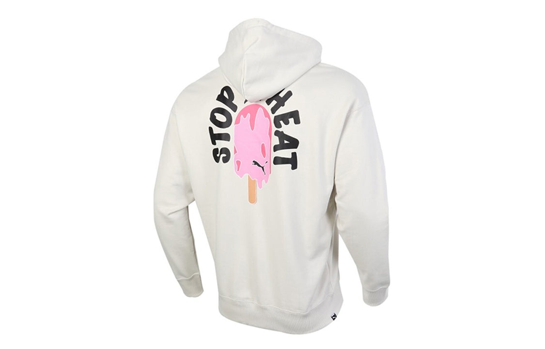 PUMA Alphabet Printing Casual hooded Pullover Gray 599303-05 - 2