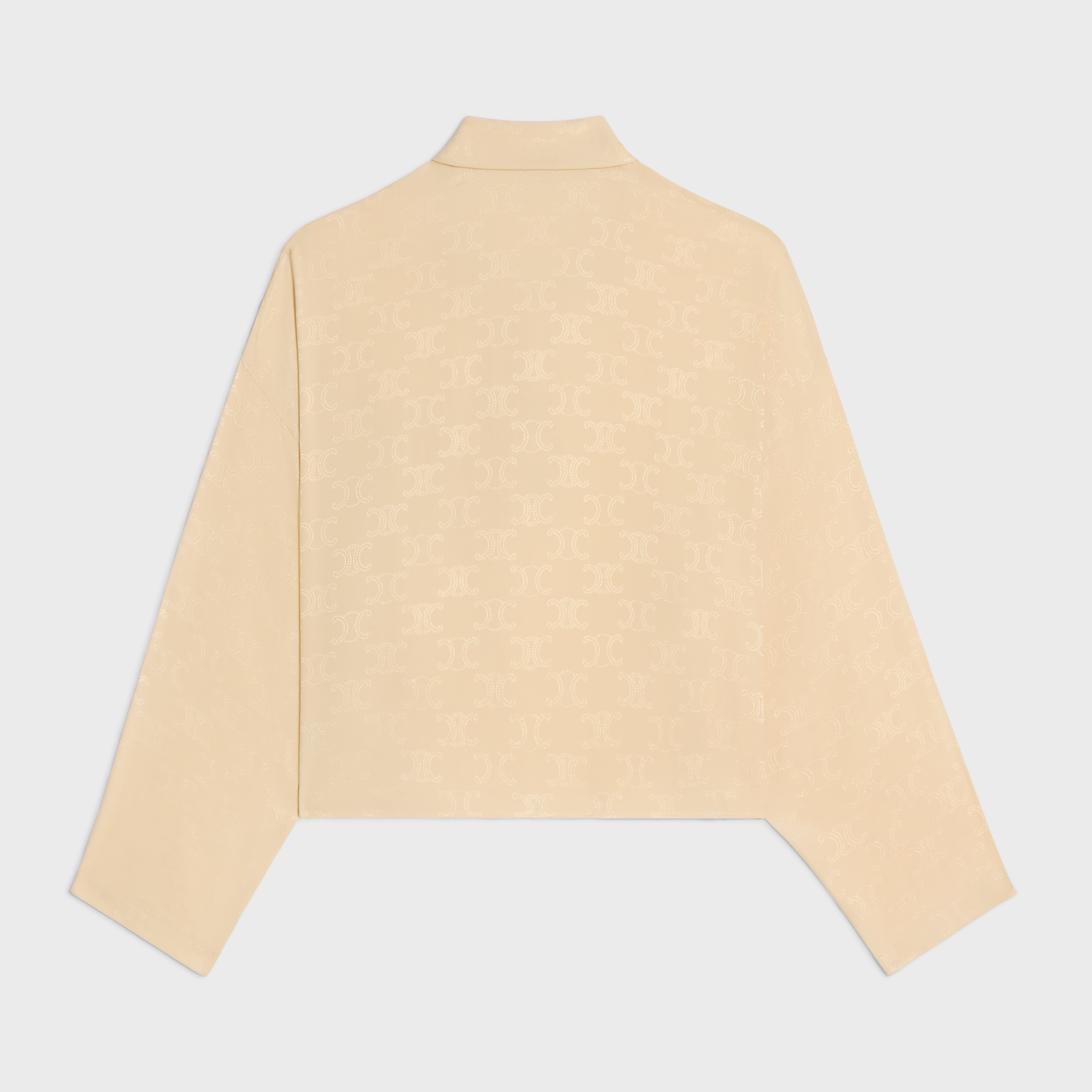 polo blouse in triomphe silk jacquard - 2
