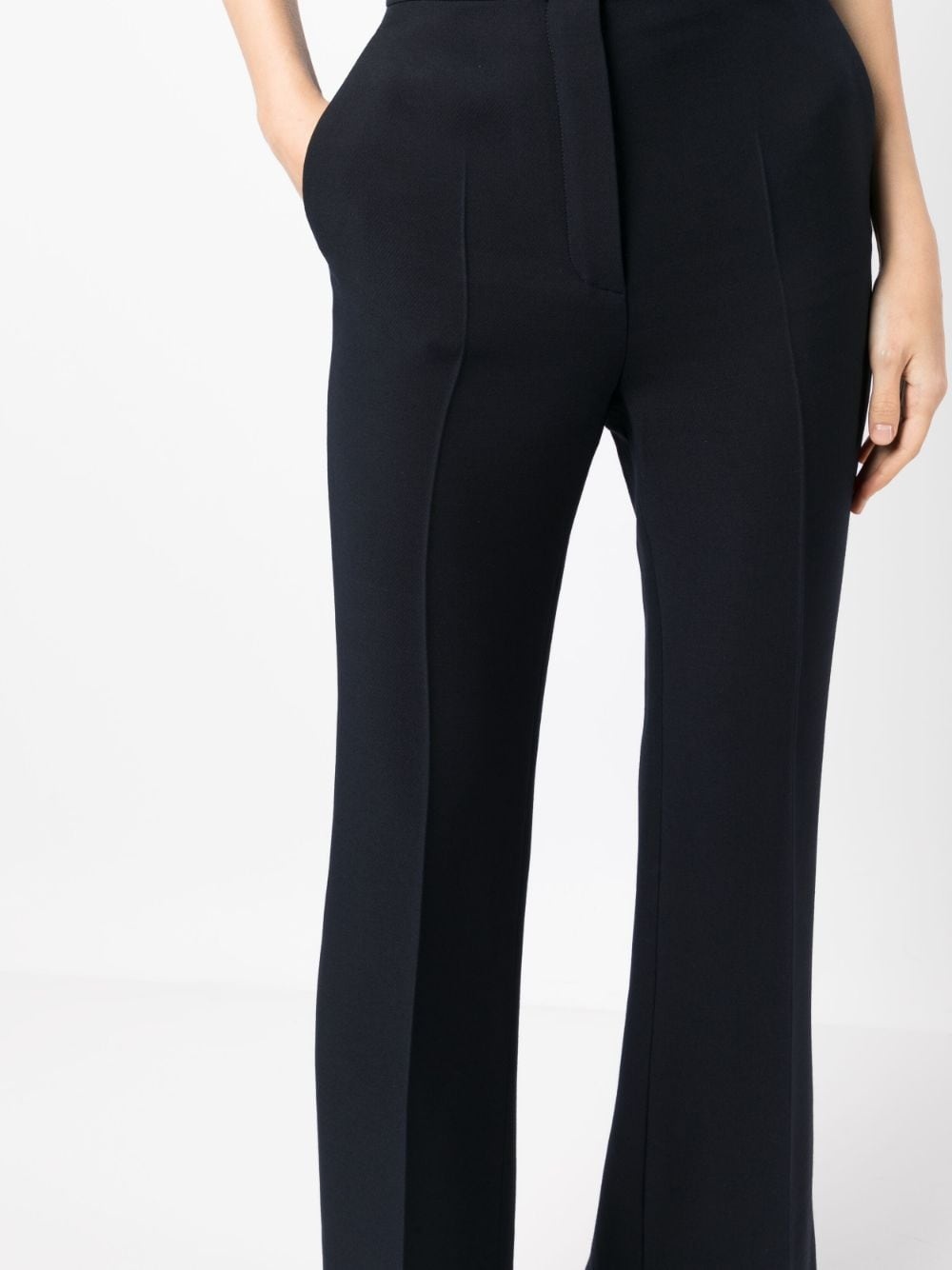 pressed-crease tailored trousers - 5