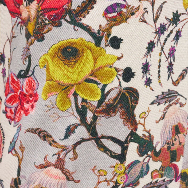 Flared Pants with Florentine Flowers Print 5