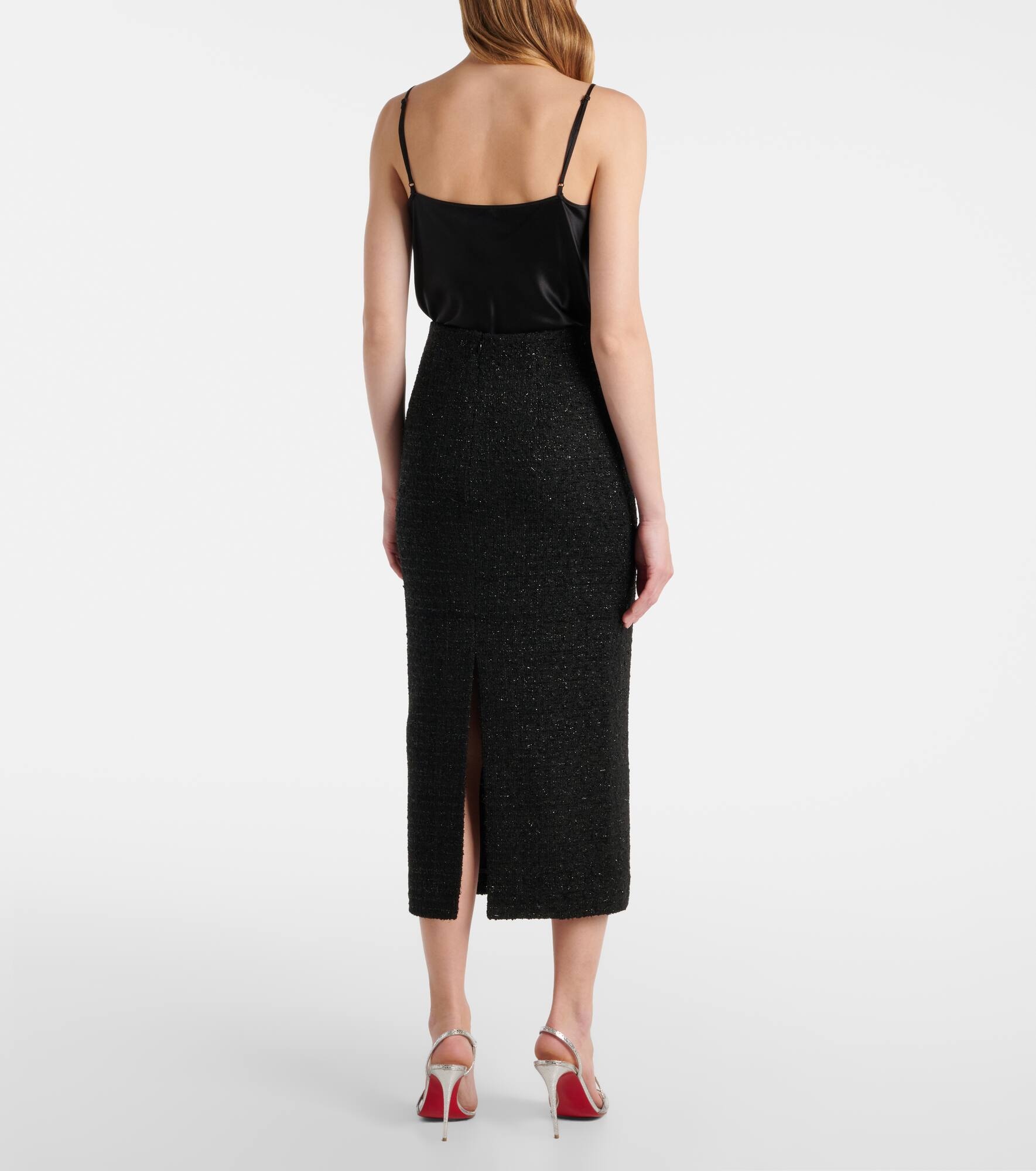 Bouclé pencil skirt - 3