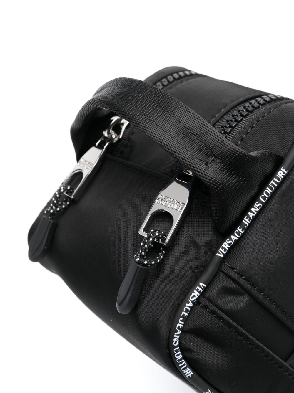 embossed-logo zipped toiletry bag - 3