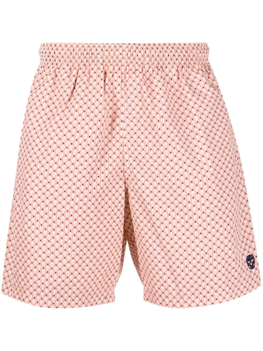 skull-print swim shorts - 1