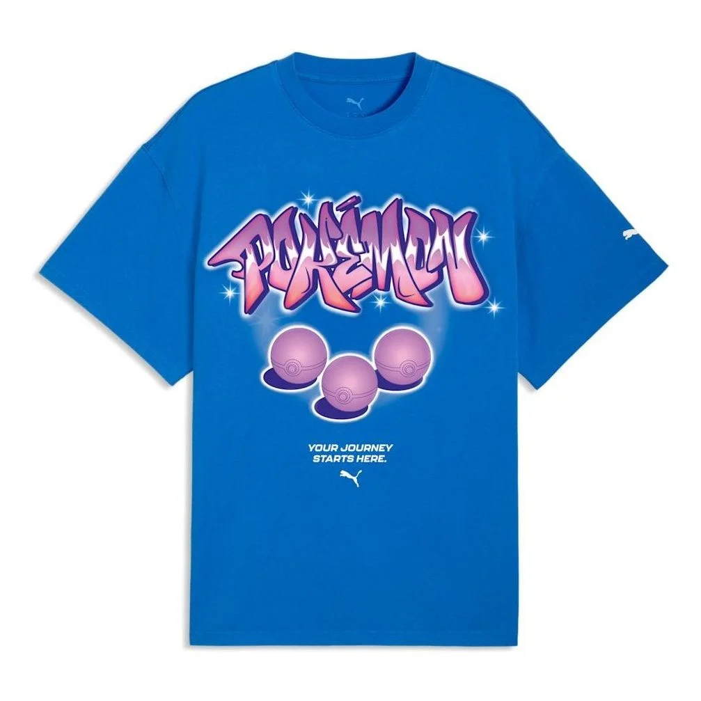 PUMA x Pokemon Oversized T-shirt 'PUMA Team Royal' 635655-01 - 1