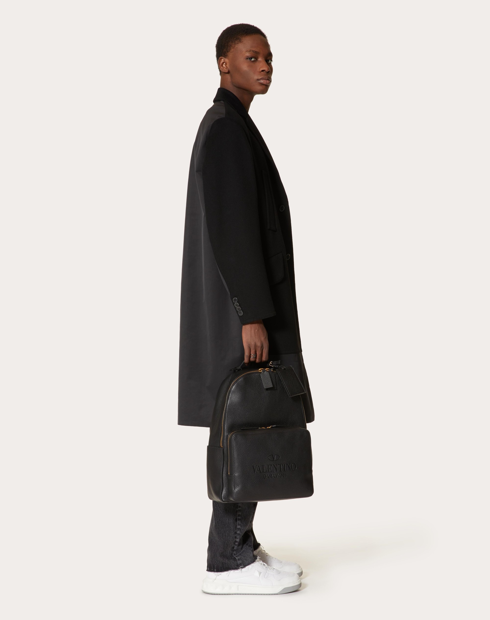 VALENTINO GARAVANI IDENTITY LEATHER BACKPACK - 6