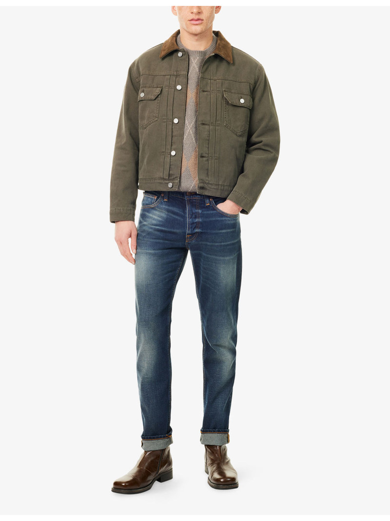 Nudie Jeans Solid Ollie Straight-Leg Denim Jeans outlook