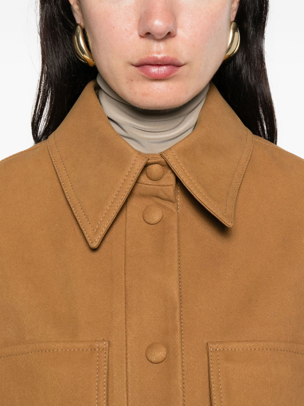 double-pocket shirt jacket - 5