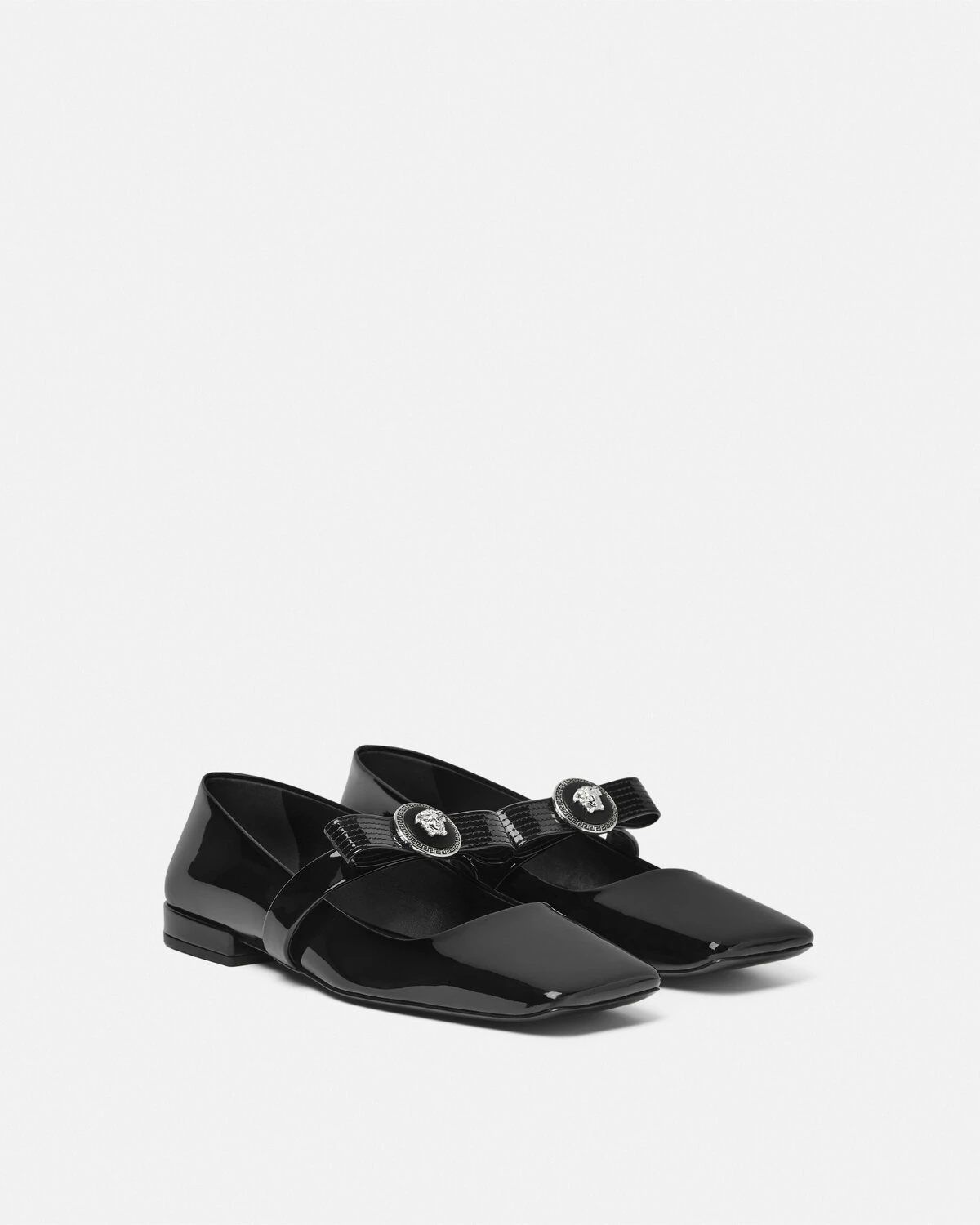 Gianni Ribbon Patent Ballerinas - 2