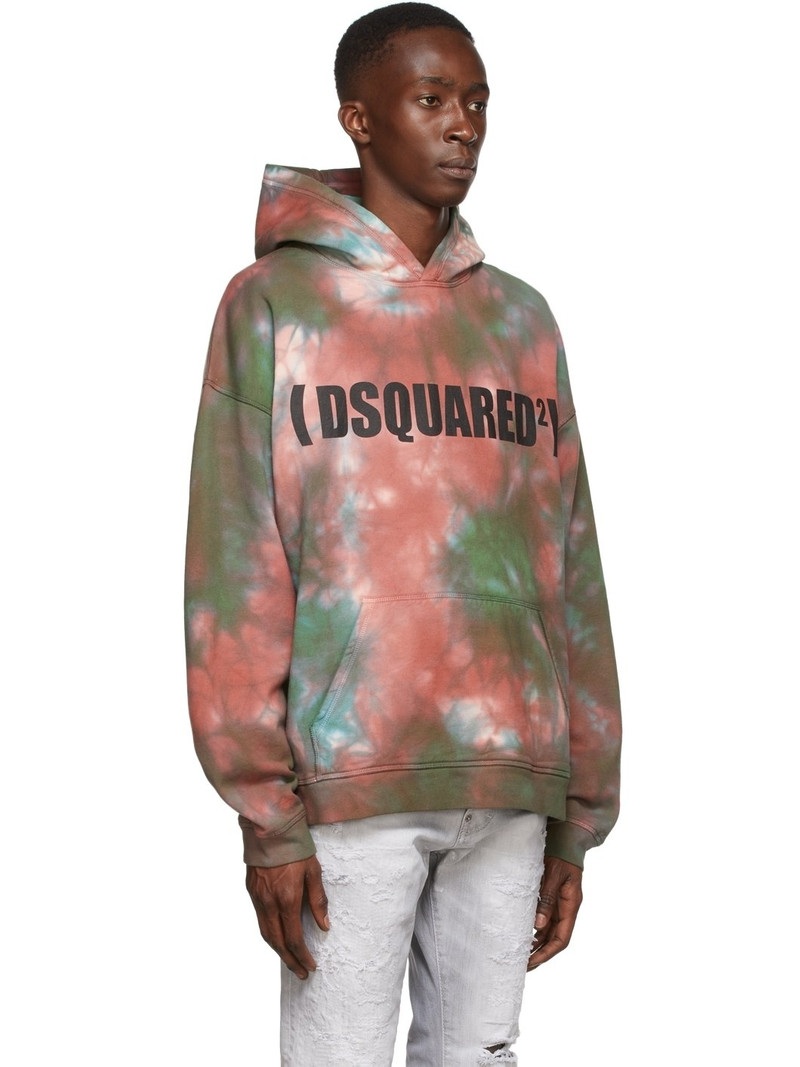 Green & Red Tie-Dye Logo Hoodie 2