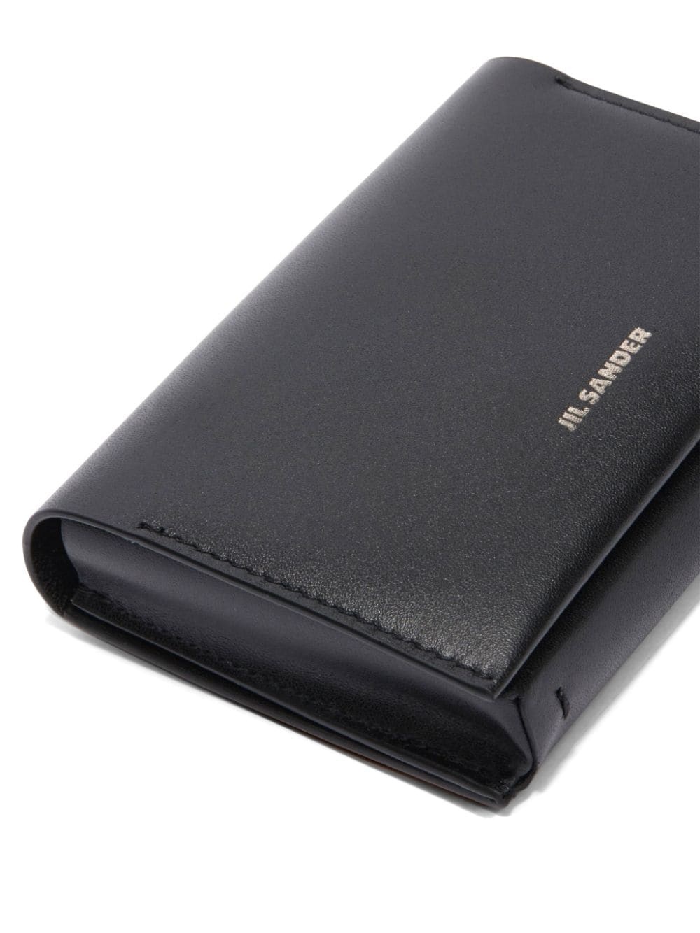 logo-print leather cardholder - 3